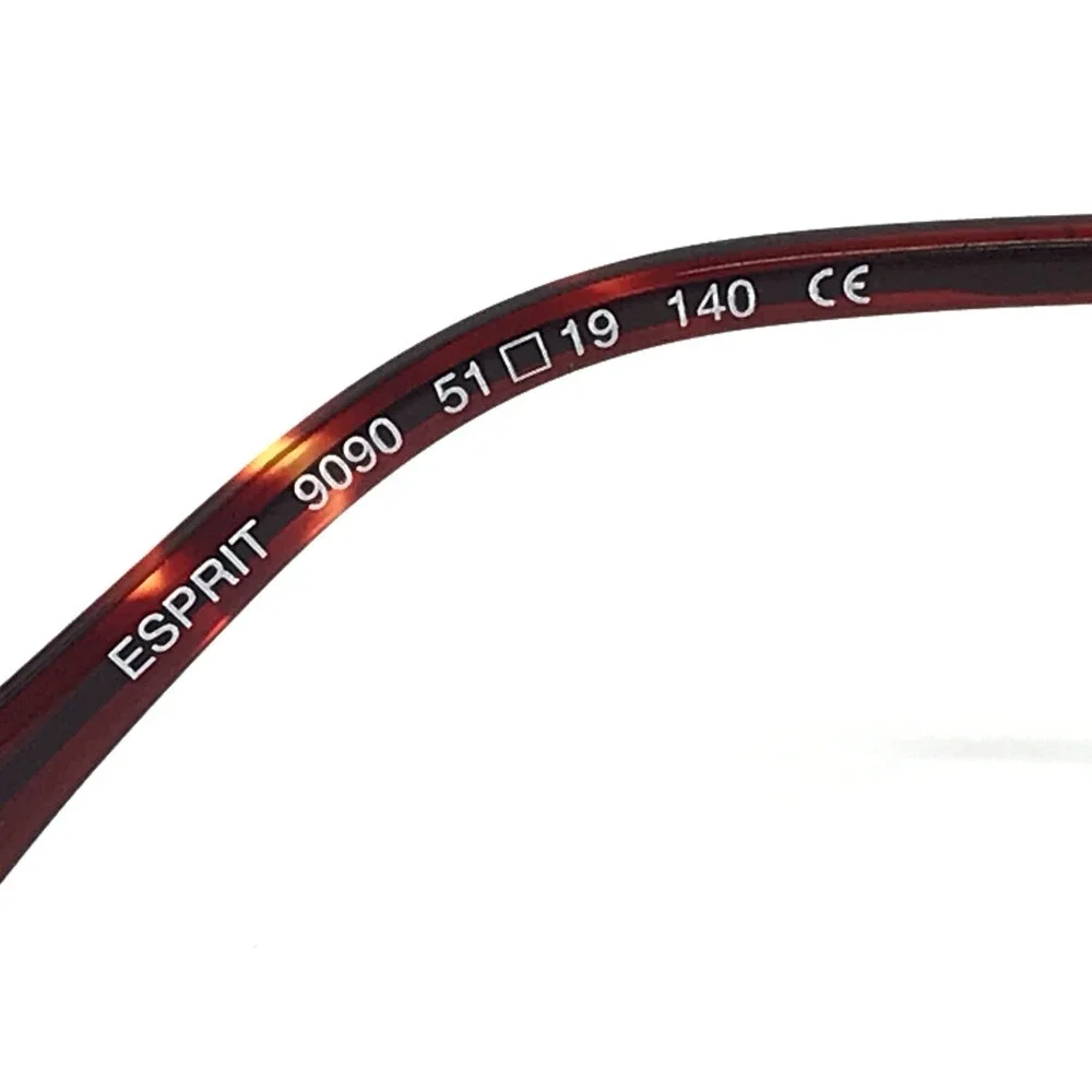 BOZ Eyeglasses Frames ESPRIT 9090 Brown Iridescent Clear Silver 51-19-140
